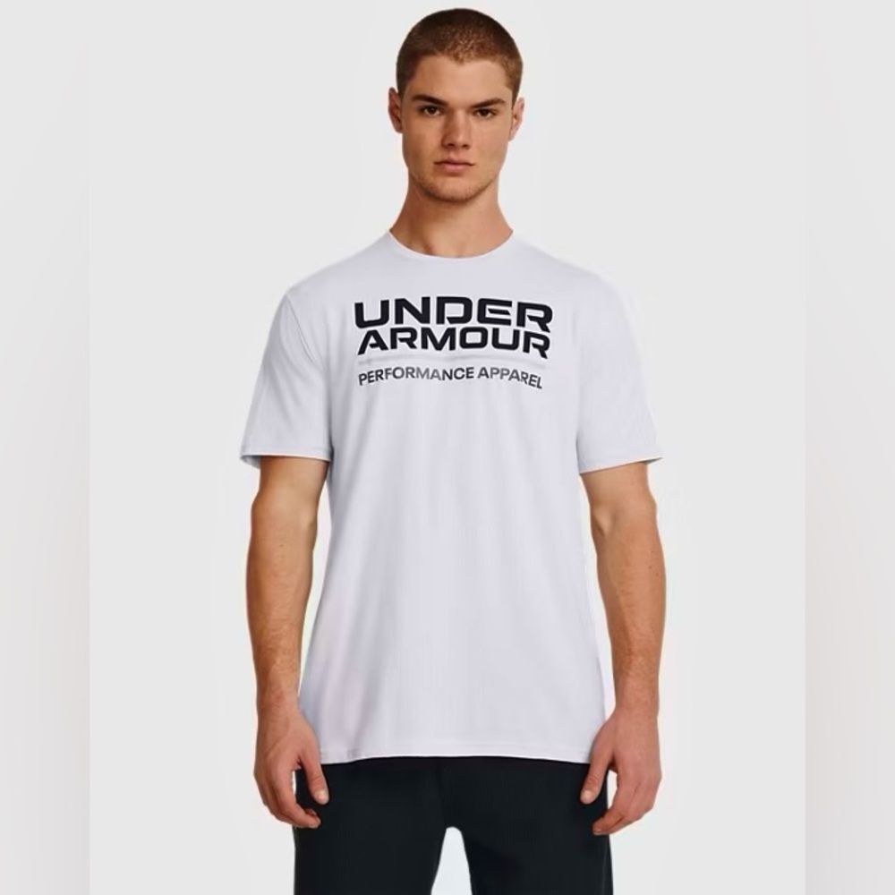 Under Armour Performance Apparel Logo Graphic Tee Halo Gray Large